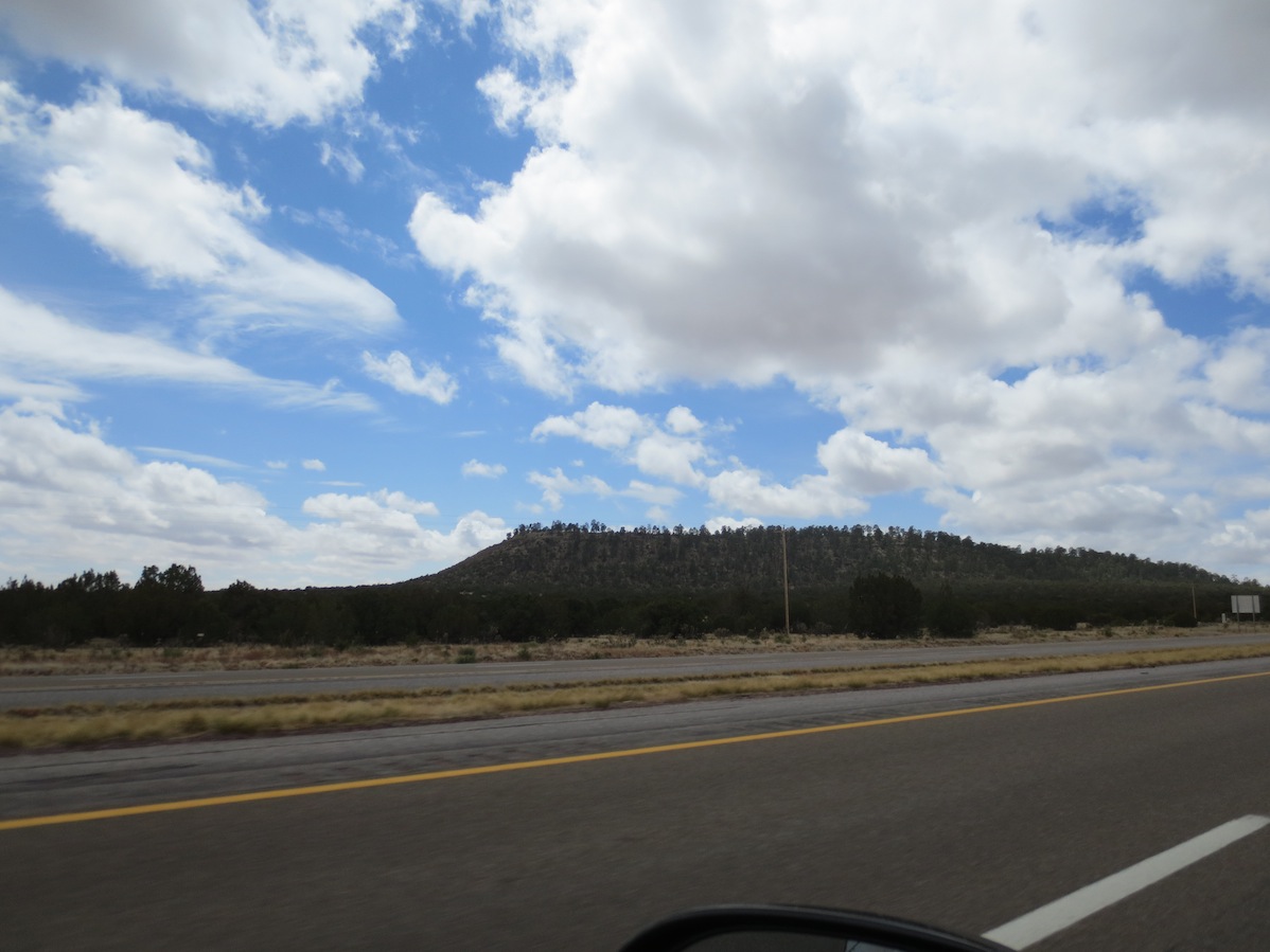Landscape shot from out the side window in New Mexico