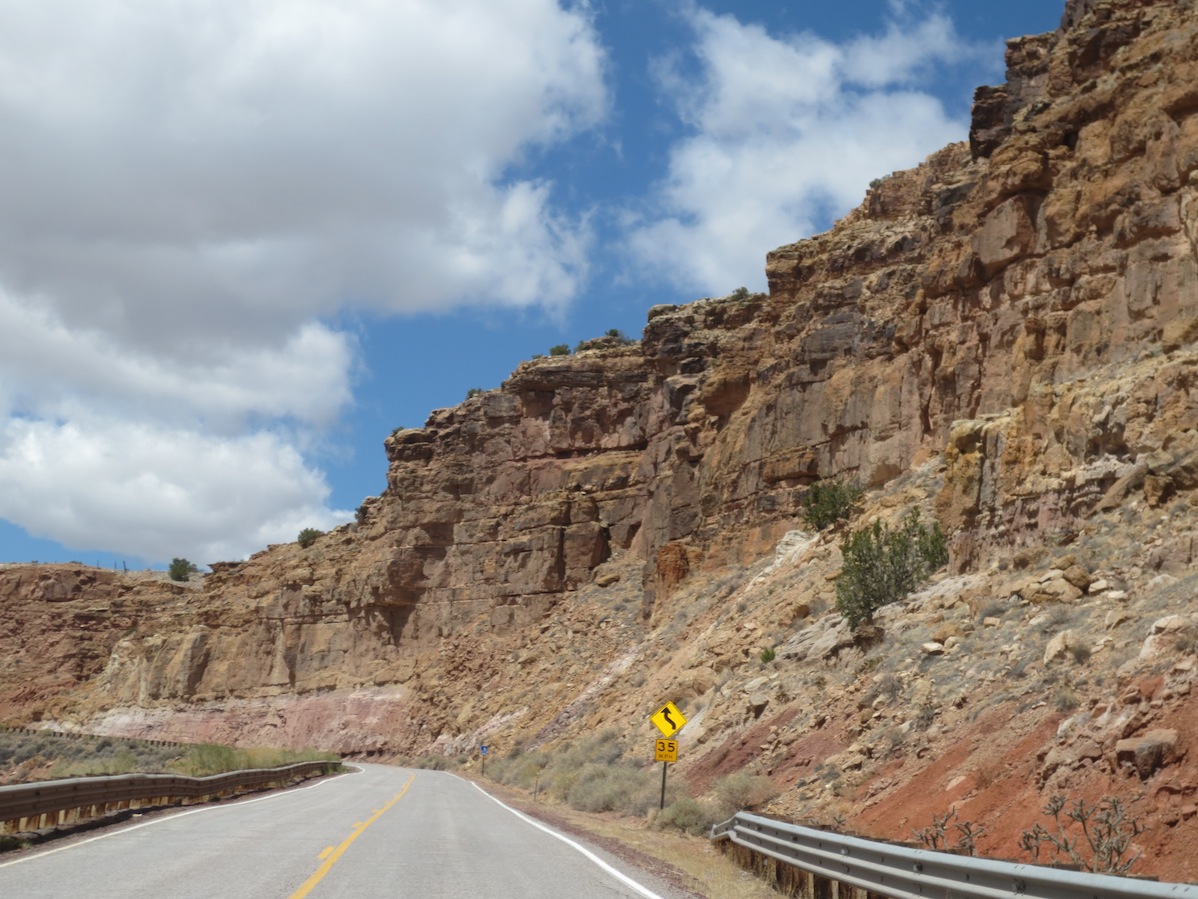 Another view during part of the drive up to Moab.