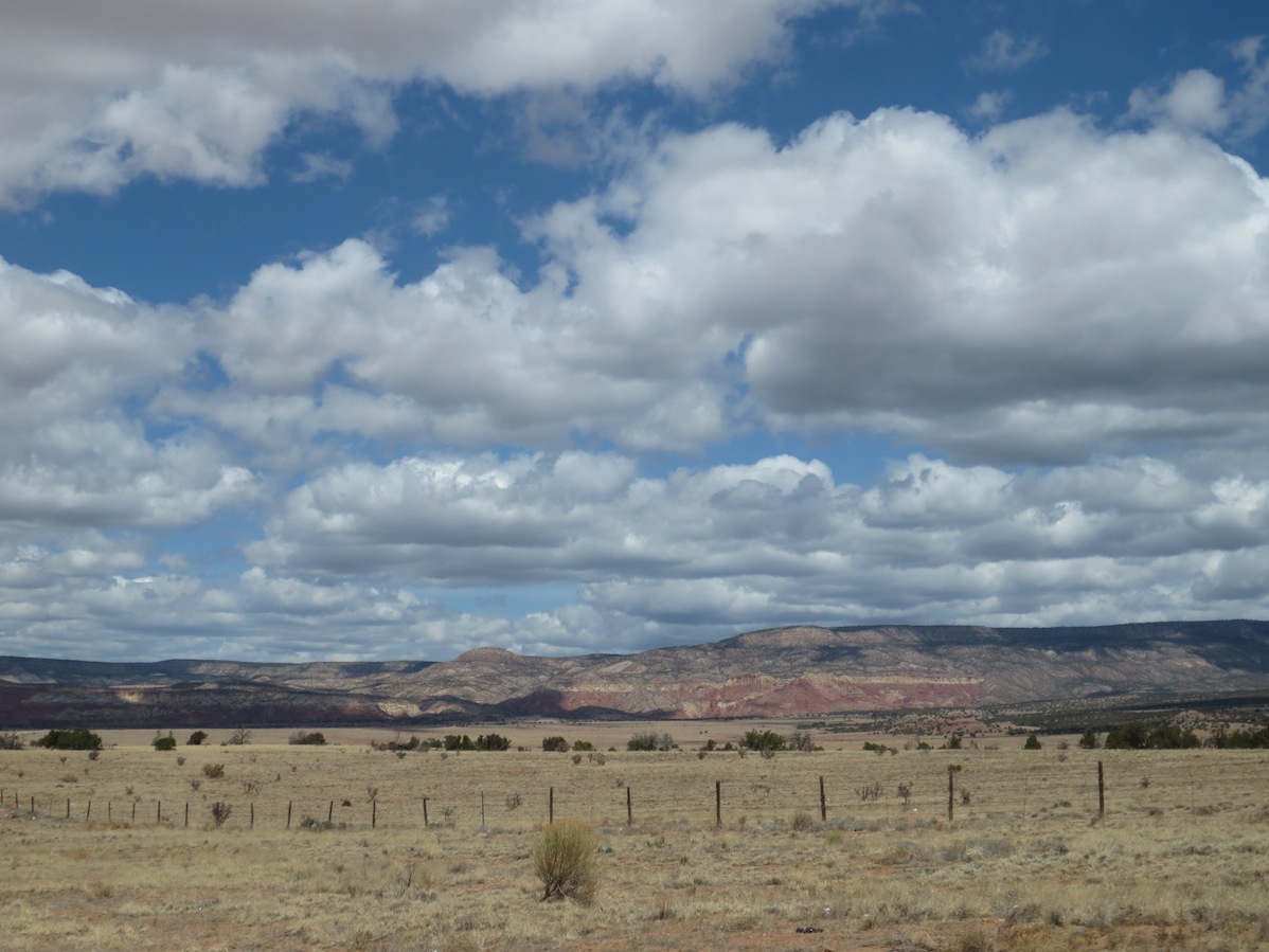 A landscape shot in the desert.