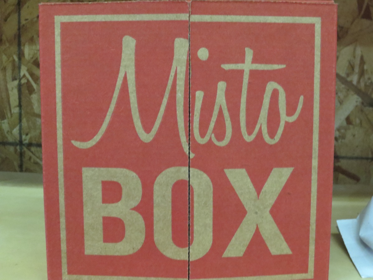 MistoBox logo on an item in their office