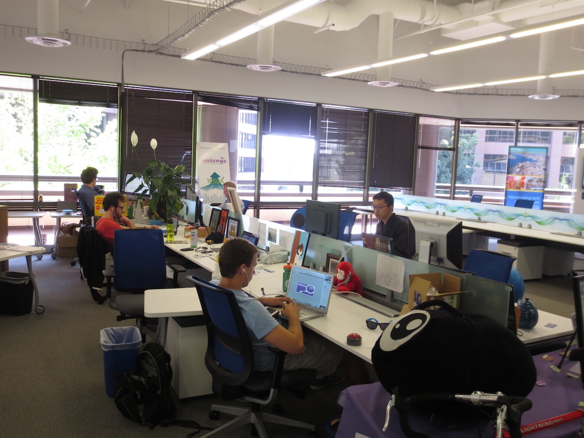 Antengo team in their office space