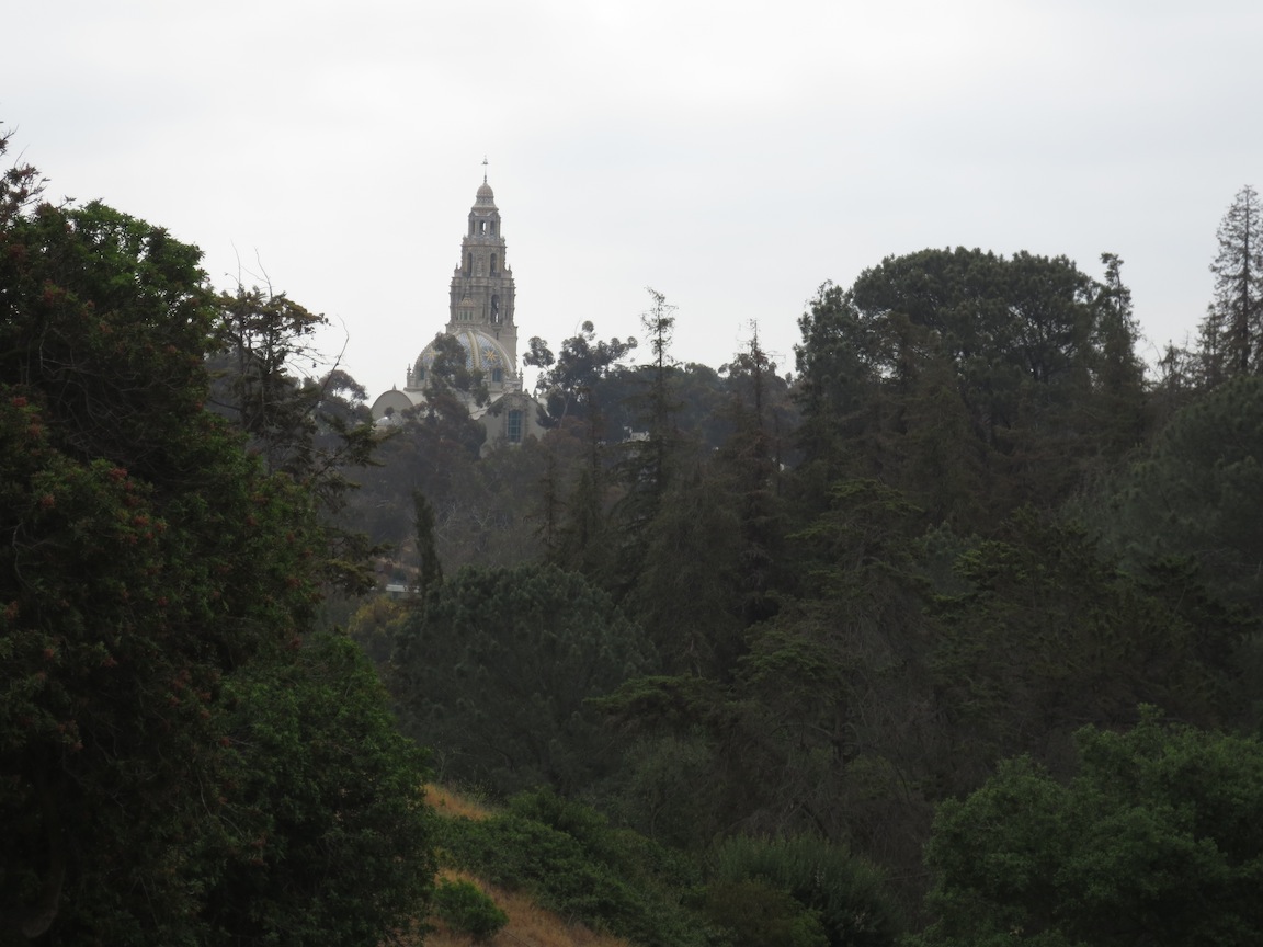 California Bell Tower and San Diego Museum of Man in the distance