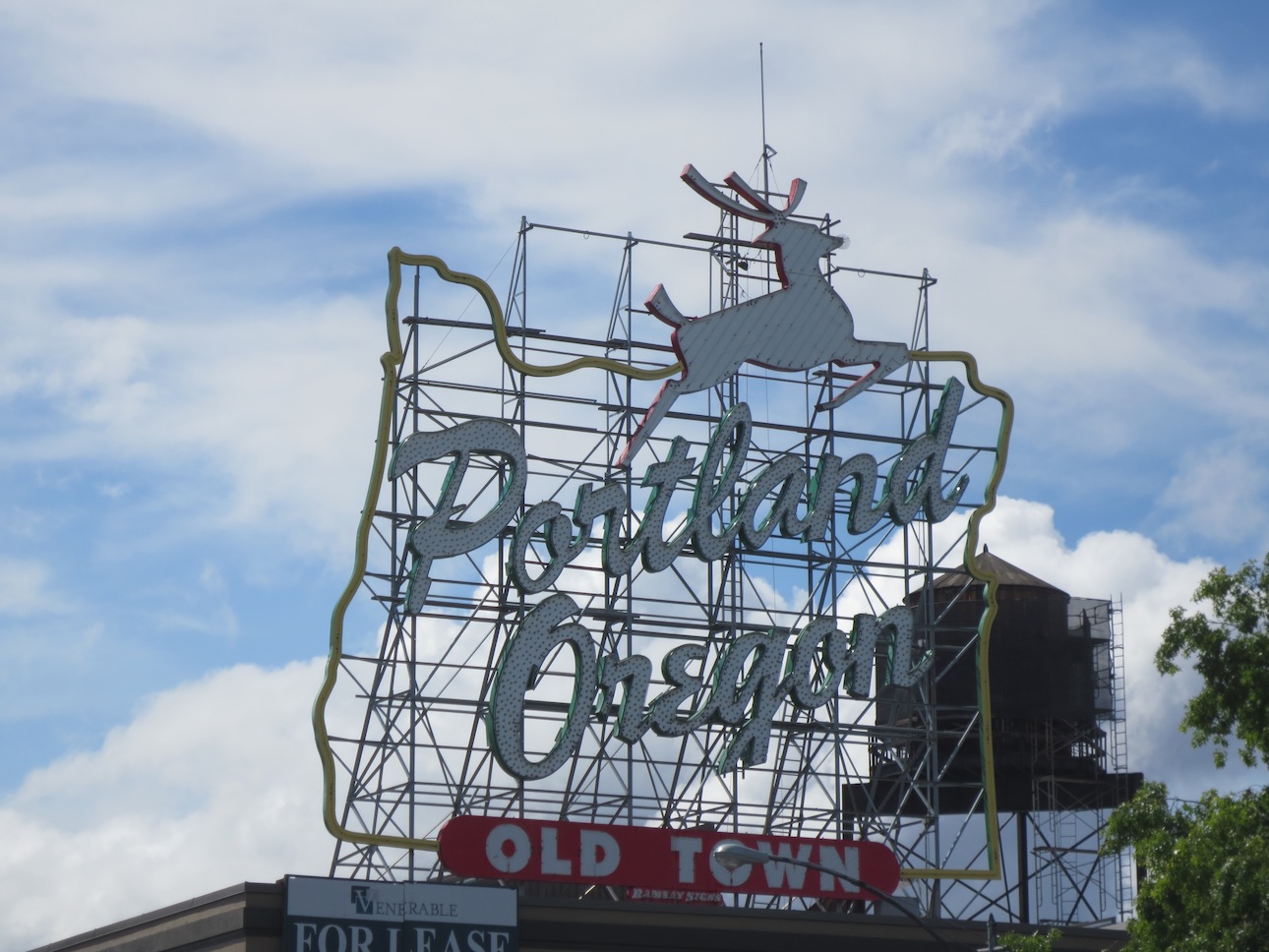Portland Oregon sign.