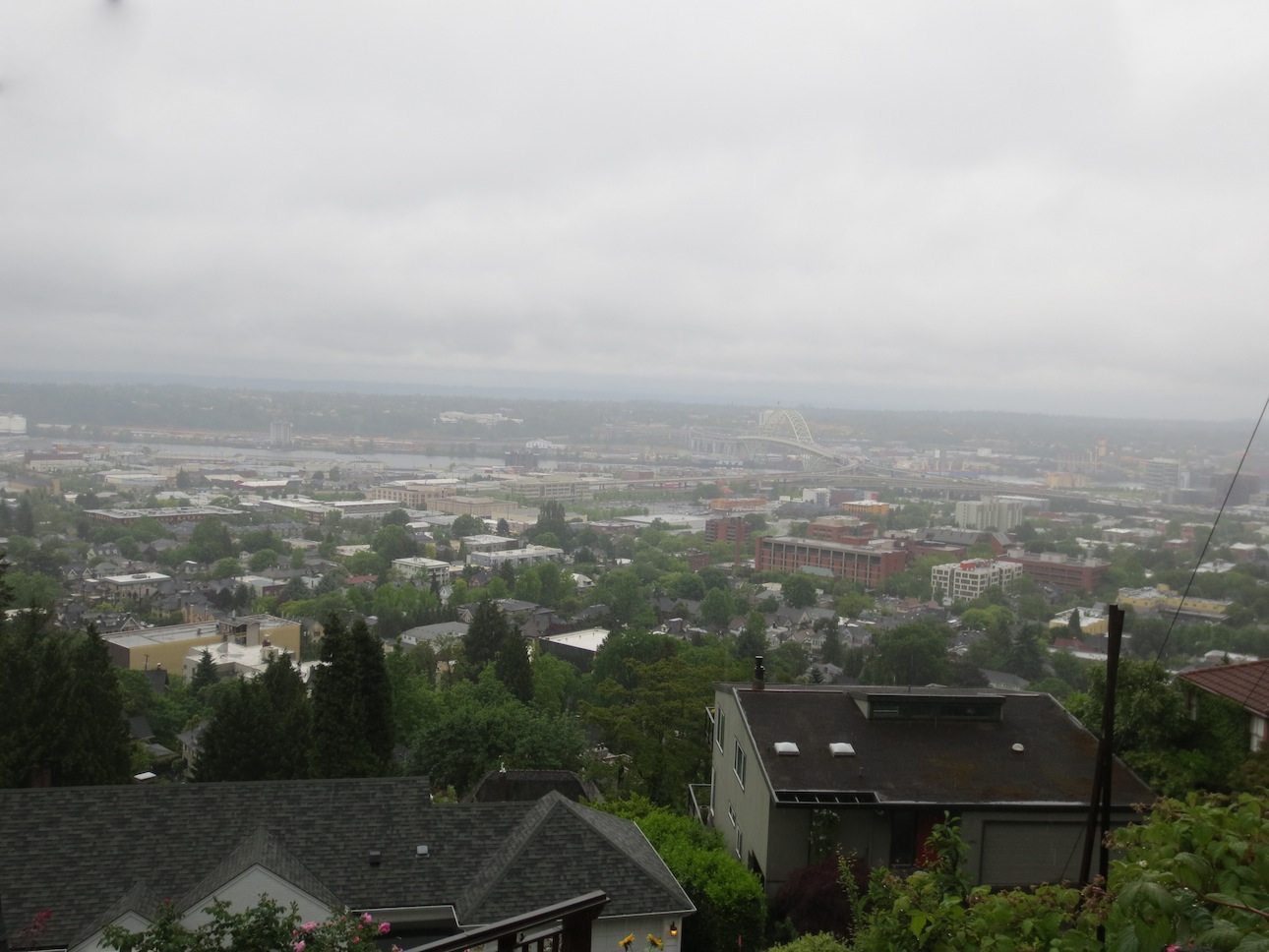 View of Portland during its usual weather patterns.