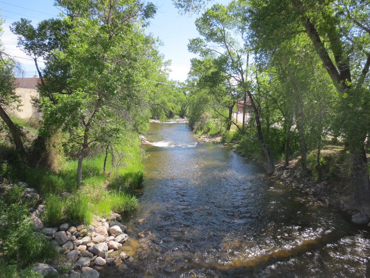 Creek outside the hotel in Buffalo, WY.