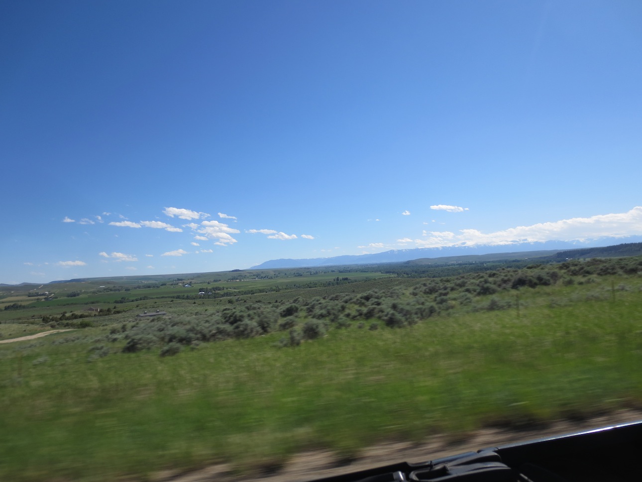 Driving through Wyoming