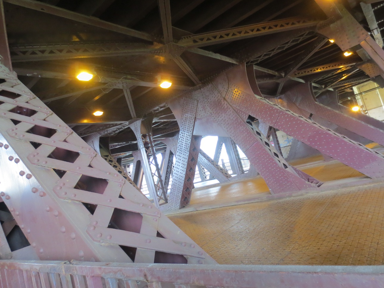 North Lake Shore bridge close up.