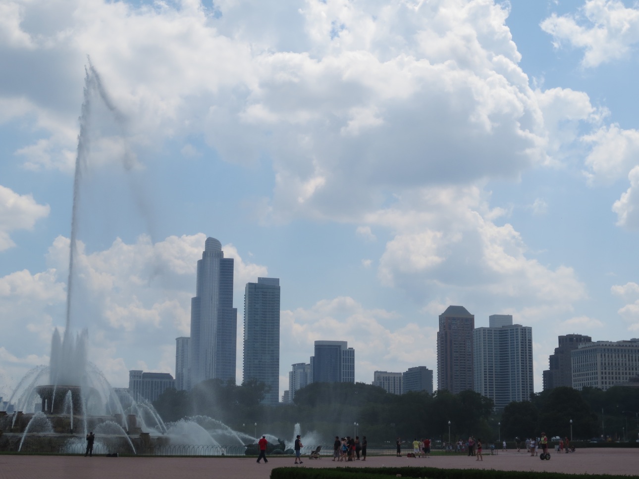 Fountains at Millenium Park.