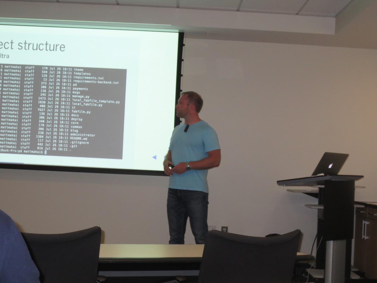 Matt Makai talking about Django project structures.