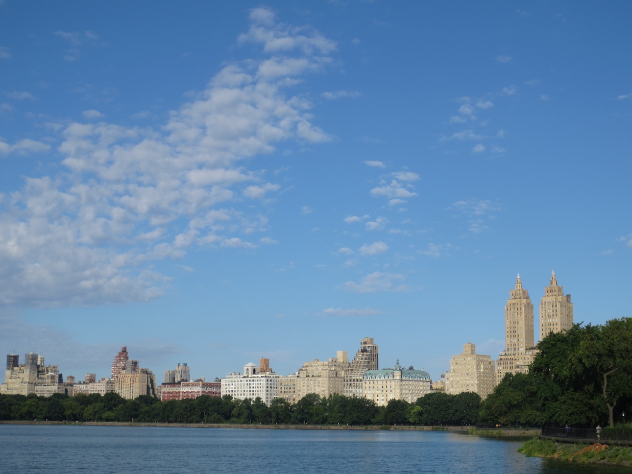Another view of the NYC skyline from the Jacqueline Onassis Reservoir.