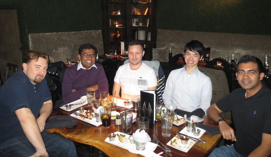Lunch with several of WiserTogether's development team