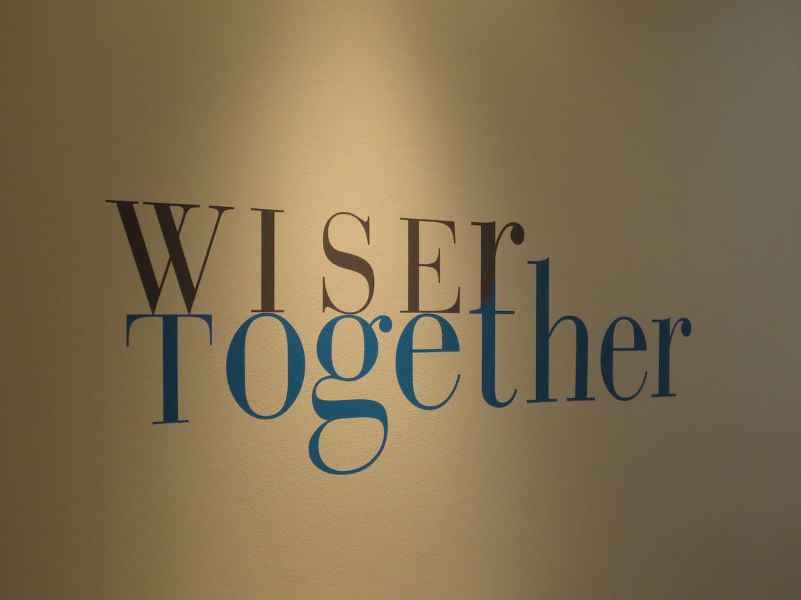 WiserTogether's logo at their offices in Georgetown, Washington, DC