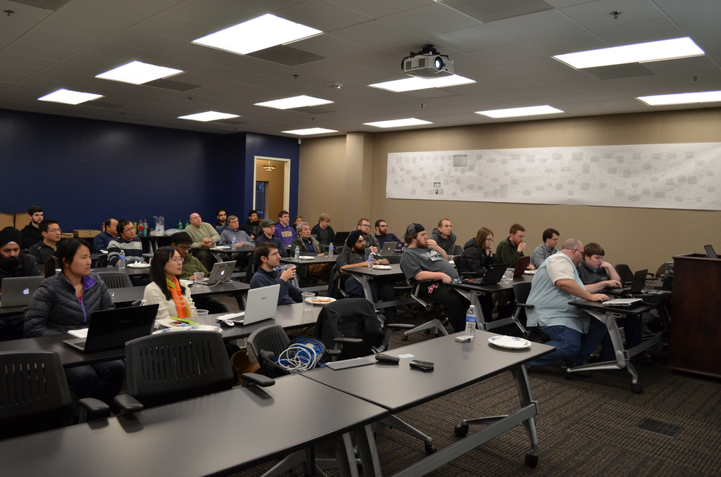 Snapshot of the crowd from MemPy March meetup