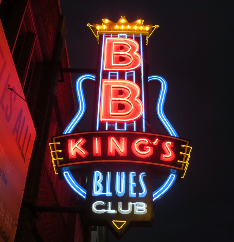 Memphis BB King's Blues sign