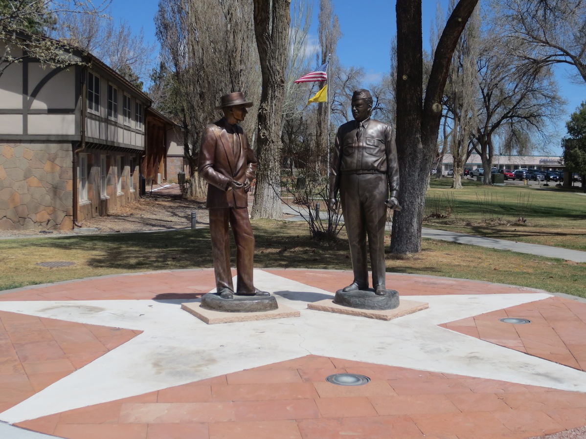 Dr. Oppenheimer statue.