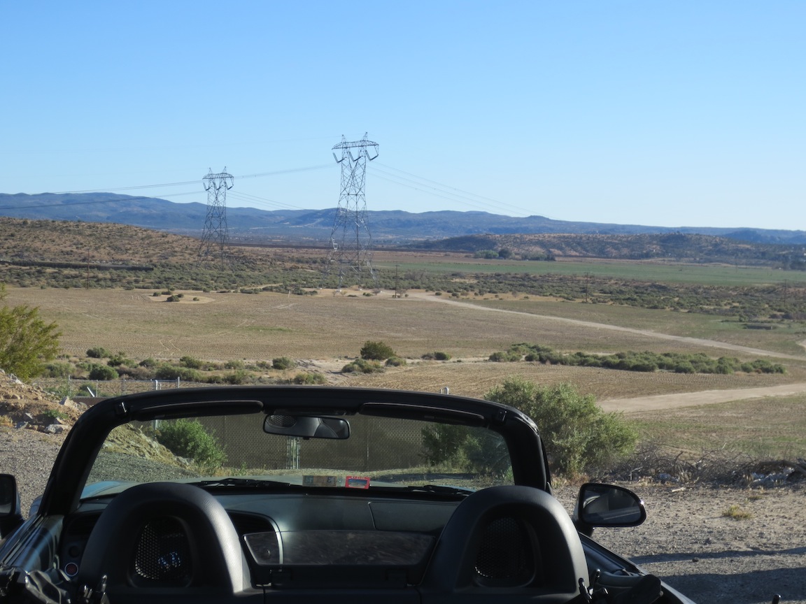 View of the area 70 miles outside San Diego