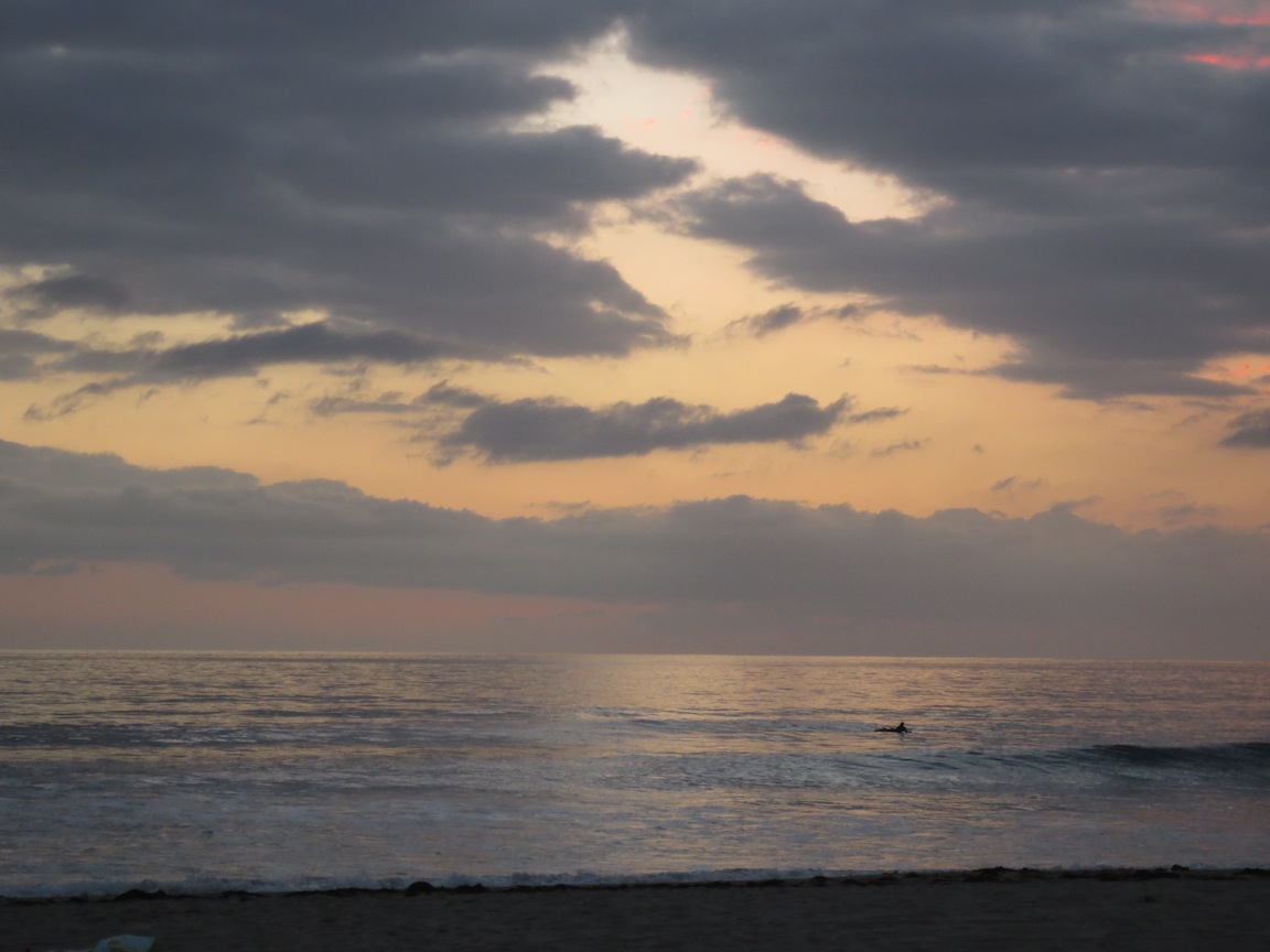 Pacific Ocean view at dusk