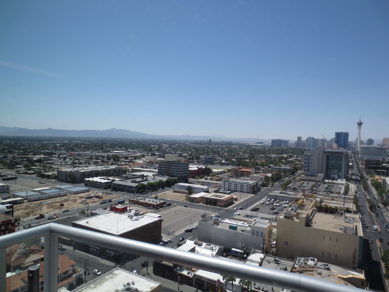 View of the new Vegas Strip from downtown.