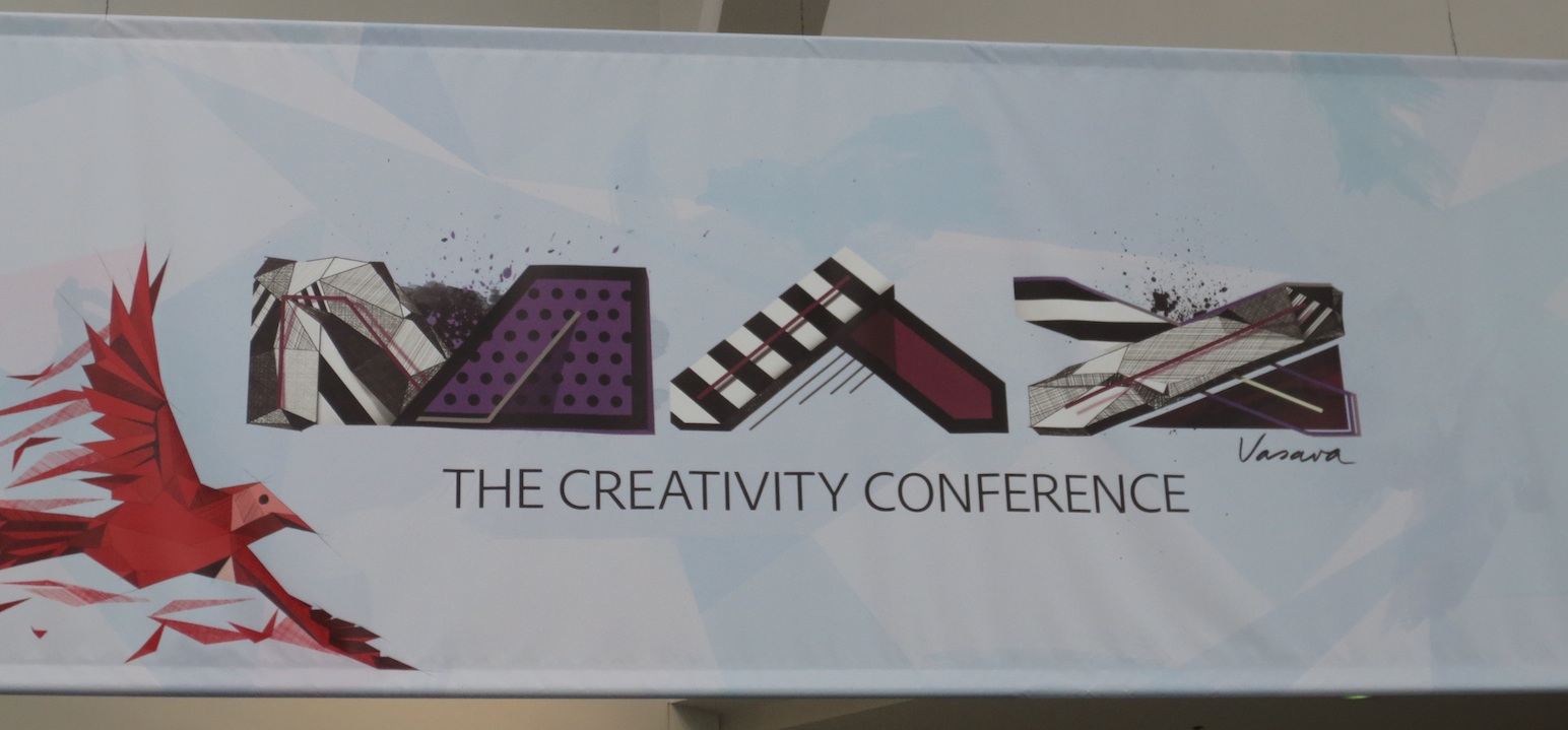 Adobe MAX banner at registration