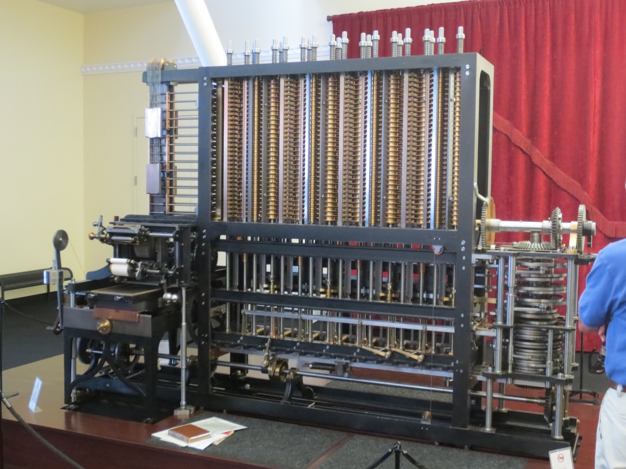 Working model of Charles Babbage's Difference Engine.