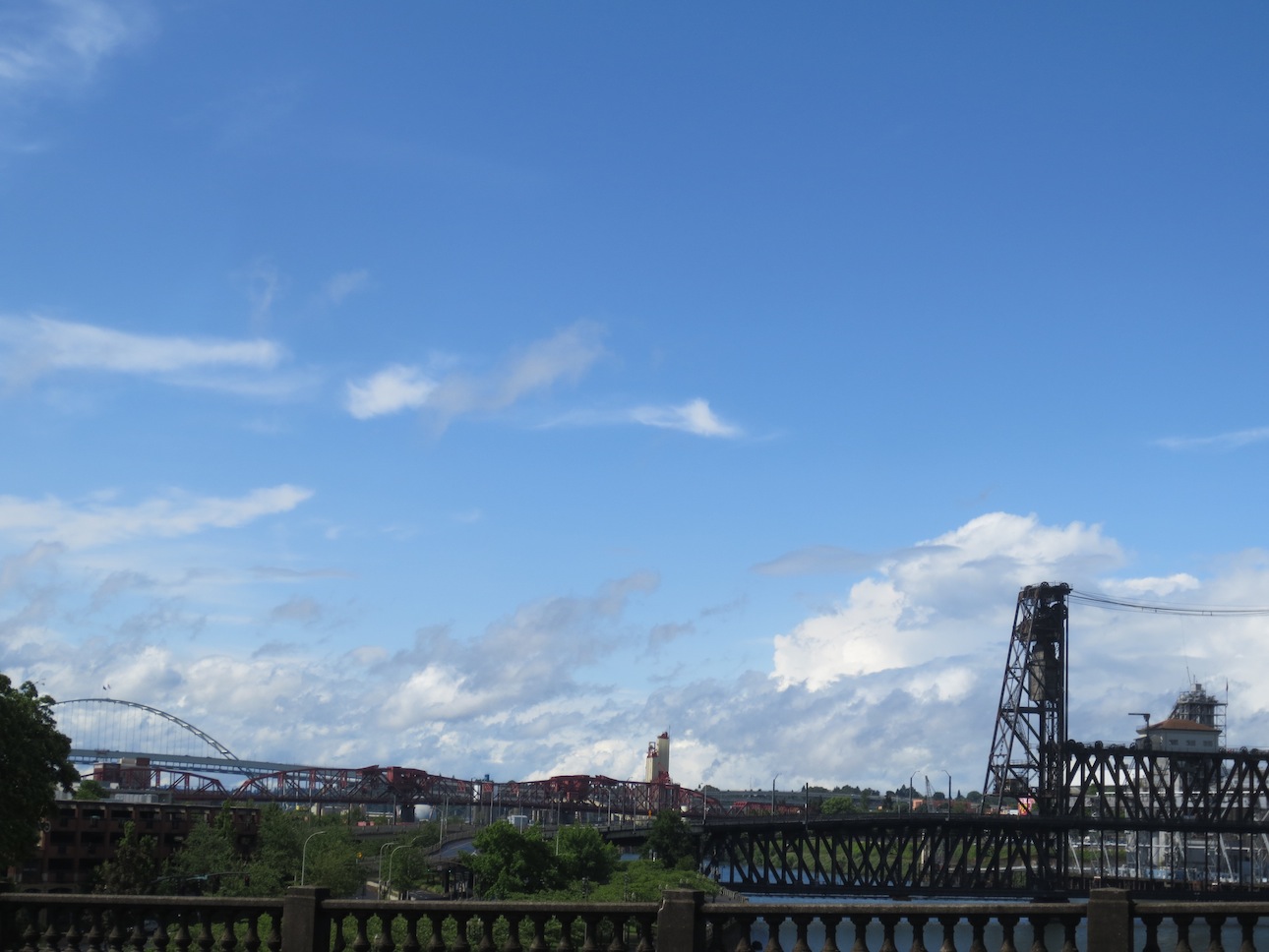 Other bridges viewed from Burnside Bridge.