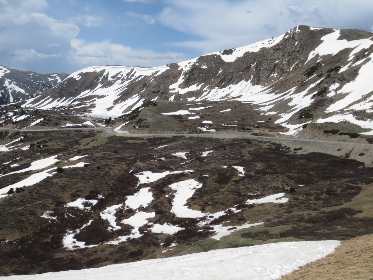 Another shot of the Winding road out of Loveland Pass.