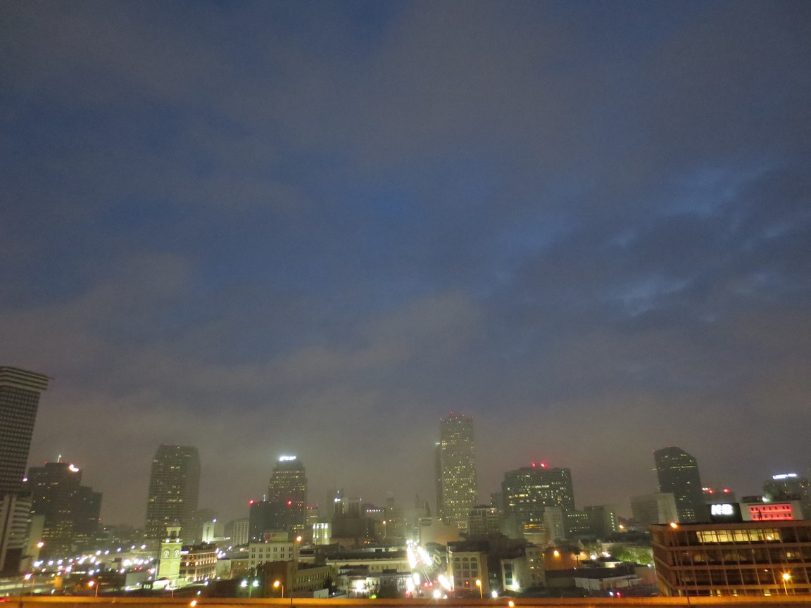 Morning skyline in New Orleans.