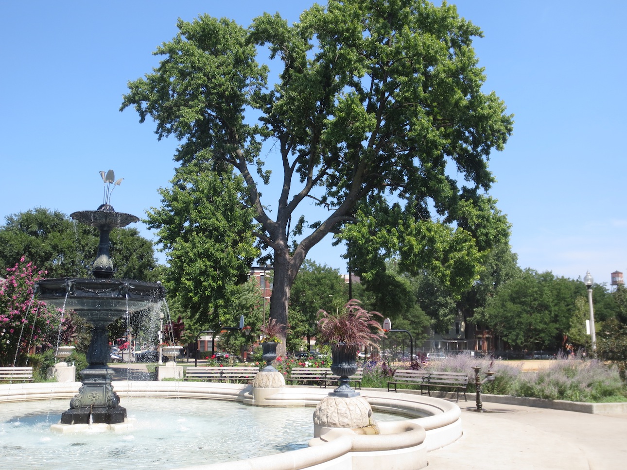 Fountain at Wicker Park.