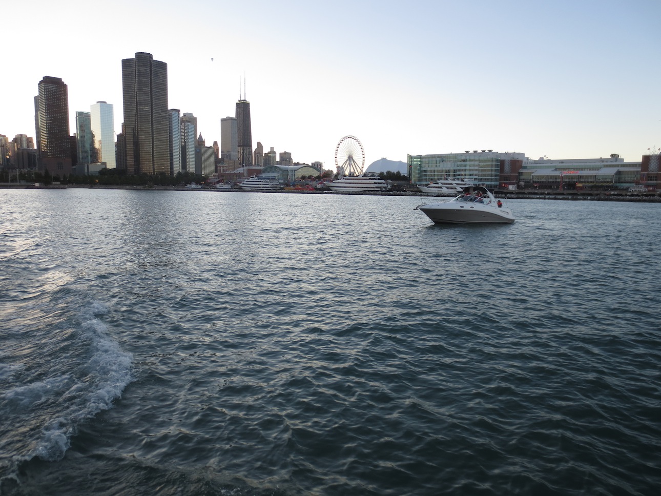 Chicago's Navy Pier from the lake.