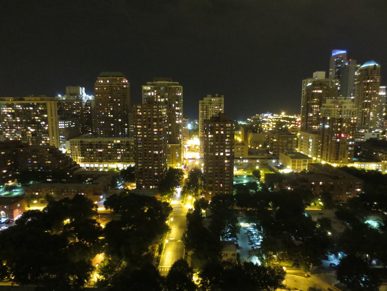 Chicago at night.