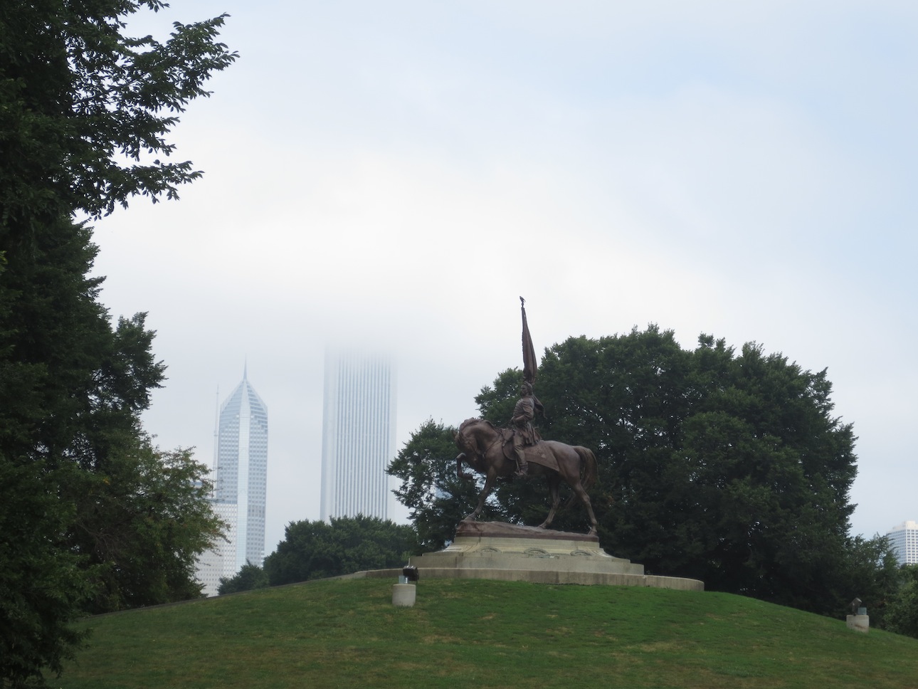 Statue in Millenium Park.