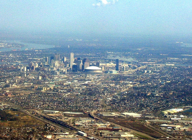 Aerial view of New Orleans